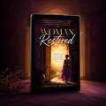 Woman Restored eBook on tablet mockup