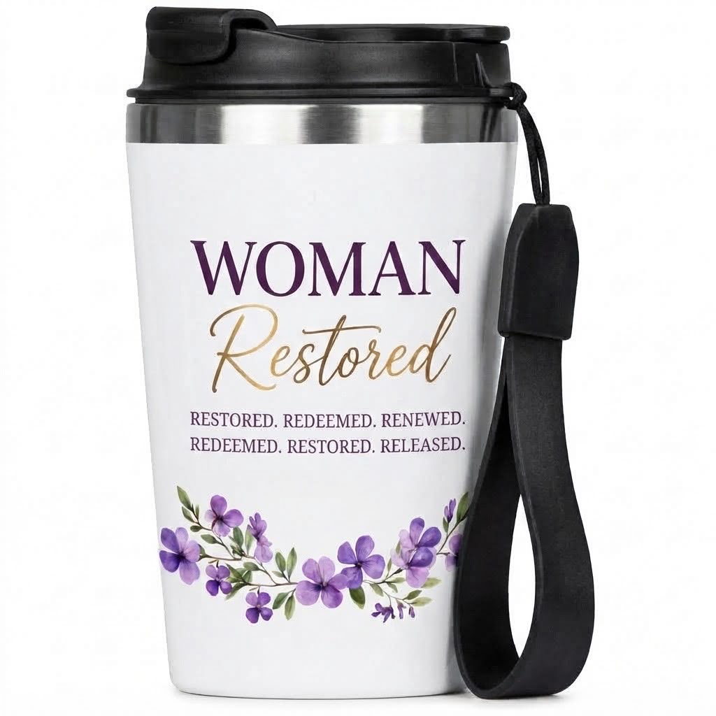 Woman Restored coffee flask